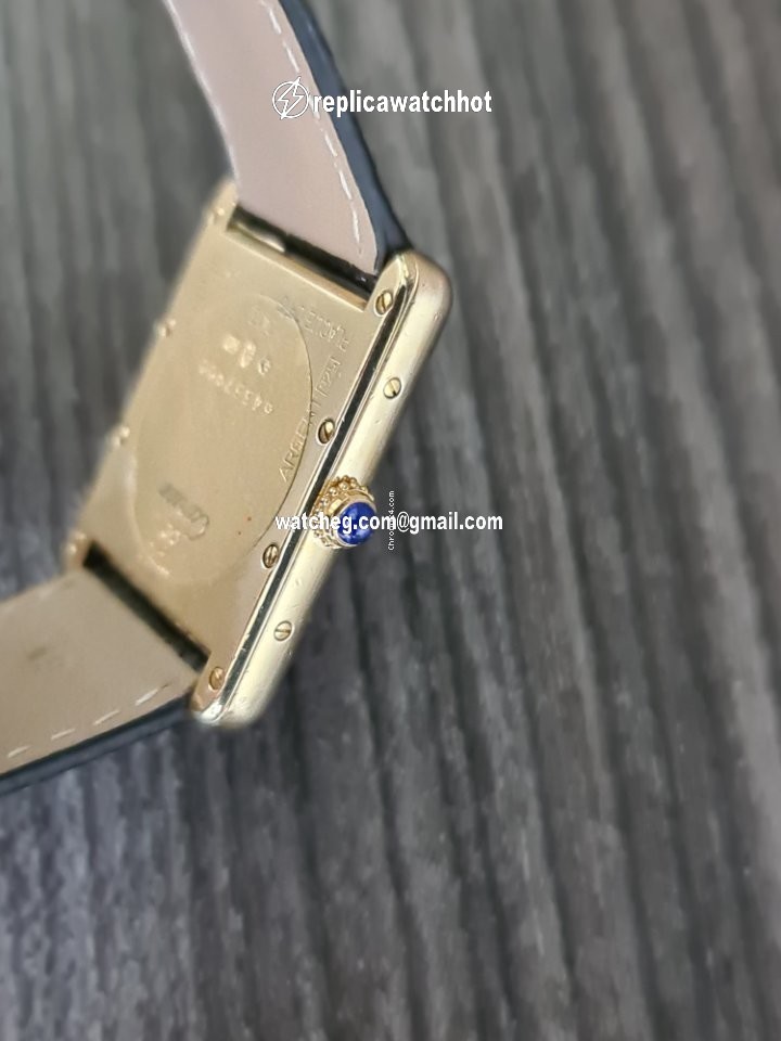 Cartier Tank Mens watch Unisex Quartz Silver 2413 4