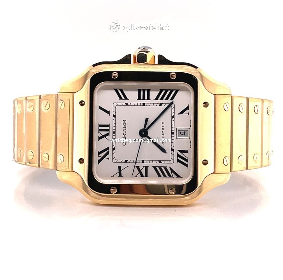 Cartier Santos Mens watch Unisex Automatic Yellow gold WGSA0029 4