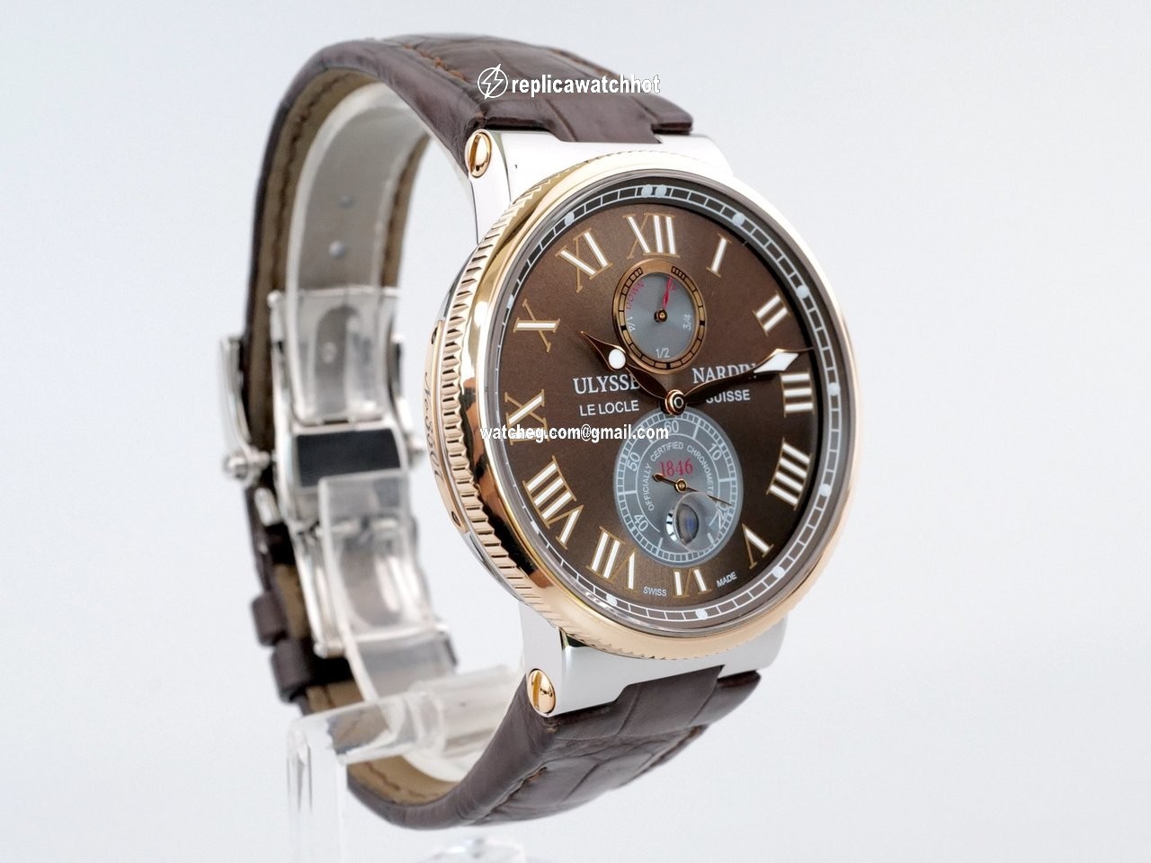 Ulysse Nardin Marine Chronometer 43mm Mens watch Unisex Automatic Gold Steel 265-67 45 4