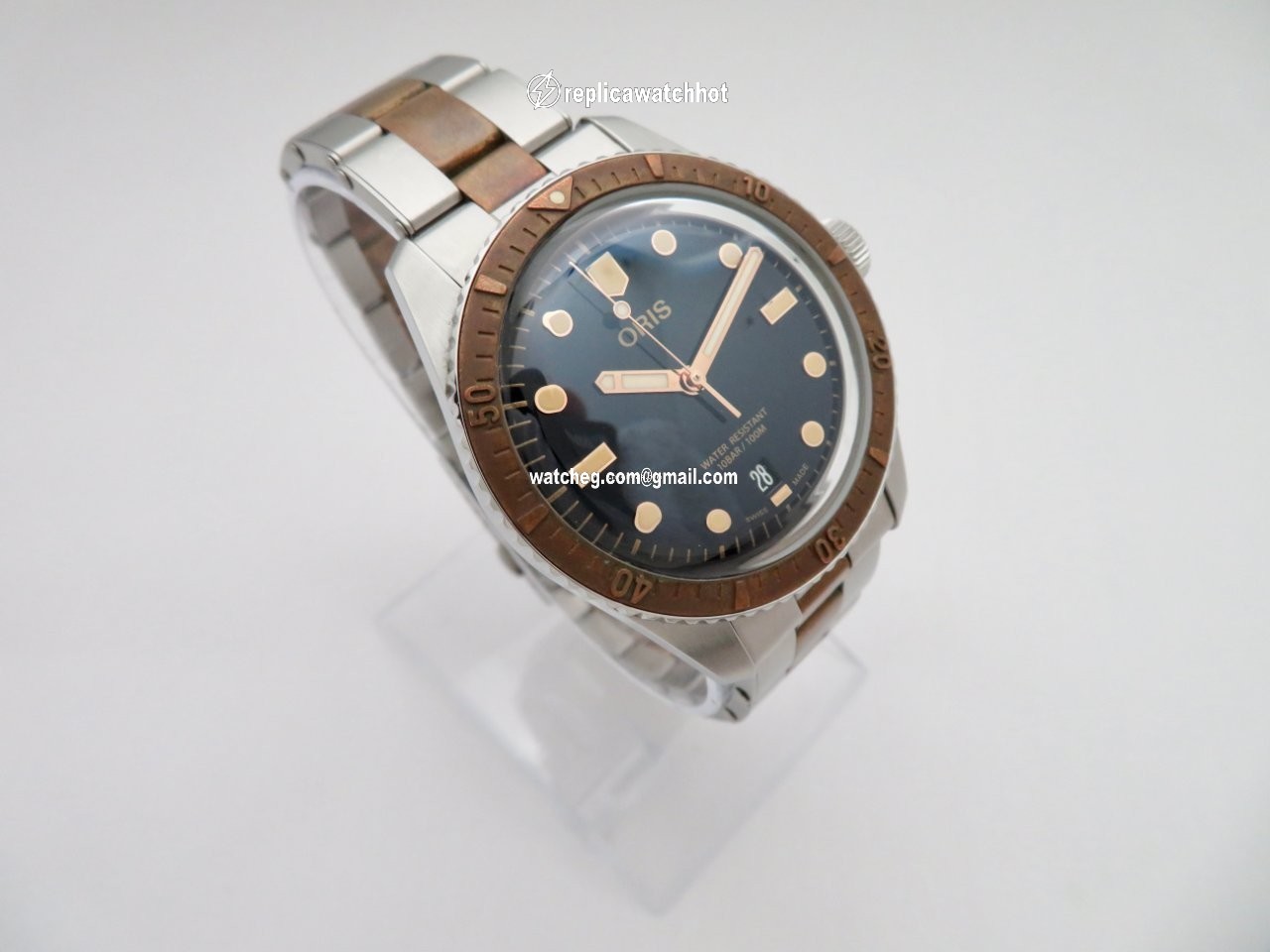 Oris Divers Sixty Five Mens watch Unisex Automatic Steel 01 733 7707 4355-07 8 20 17 4