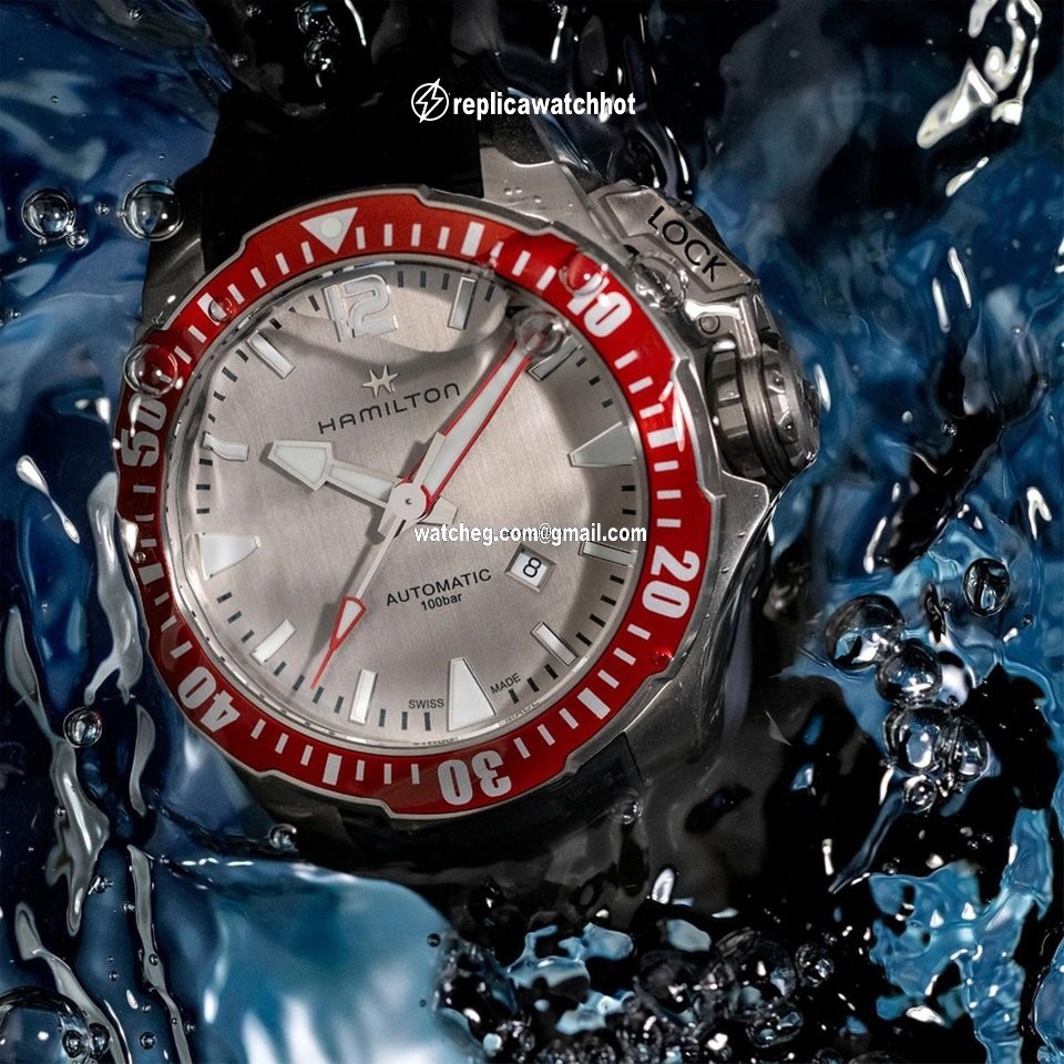 Hamilton Khaki Navy Frogman Mens watch Unisex Automatic Titanium H77805380 4