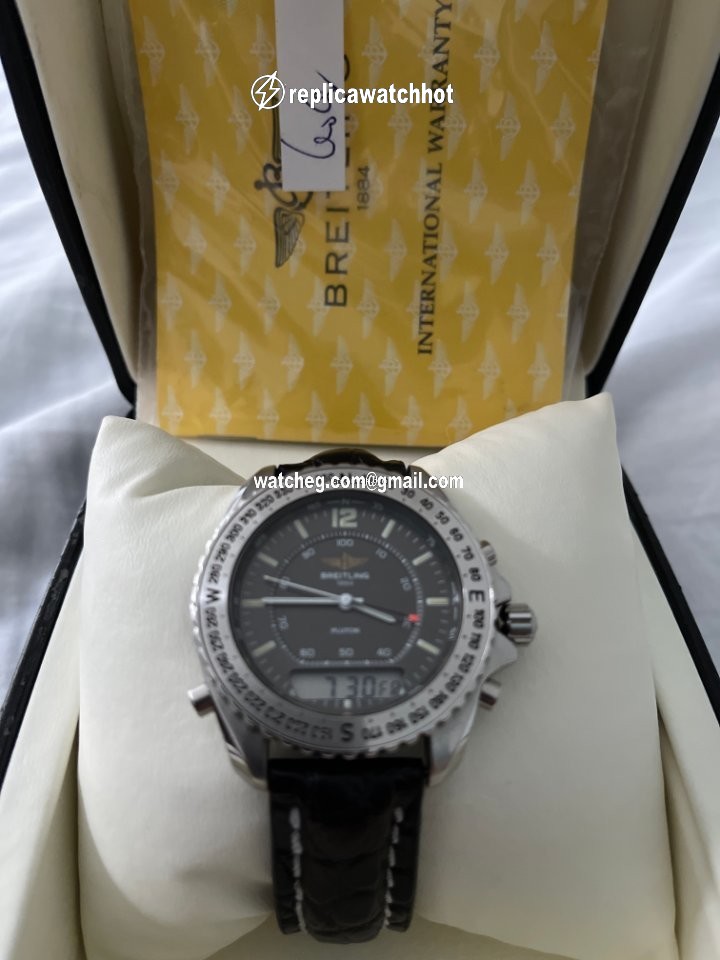 Breitling Pluton Mens watch Unisex Quartz Steel A51038 4