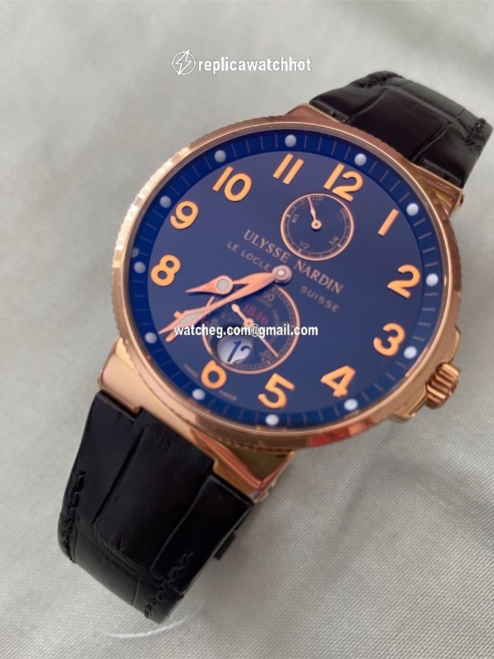 Ulysse Nardin Marine Chronometer 41mm Mens watch Unisex Automatic Rose gold 266-66-3 62 4