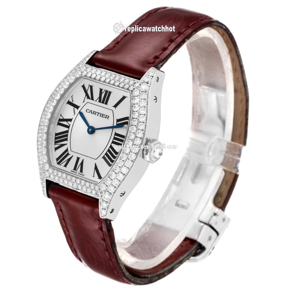 Cartier Tortue Womens watch Manual winding White gold 2644 4
