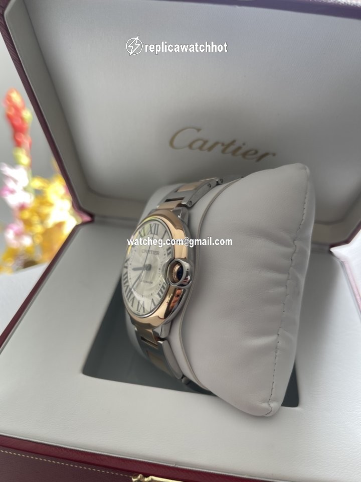 Cartier Ballon Bleu 42mm Mens watch Unisex Automatic Gold Steel W2BB0004 4