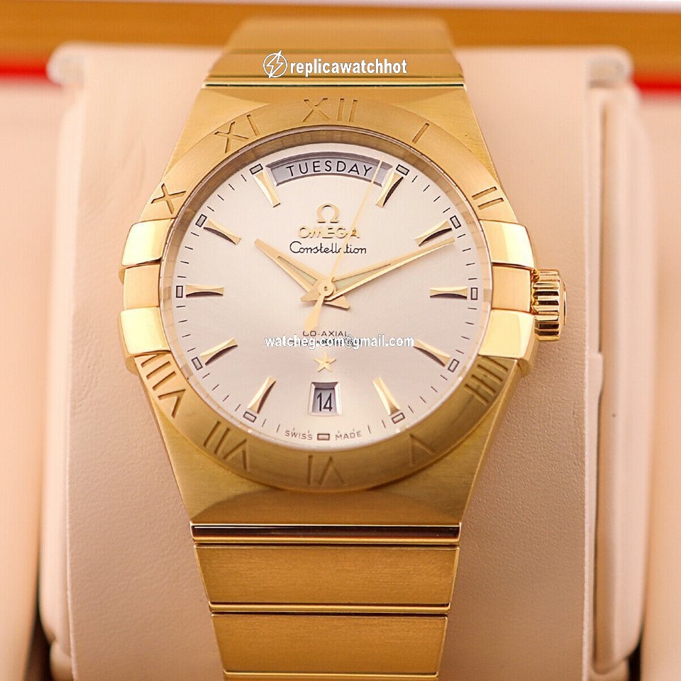 Omega Constellation Day-Date Mens watch Unisex Automatic Yellow gold 123.50.38.22.02.002 4
