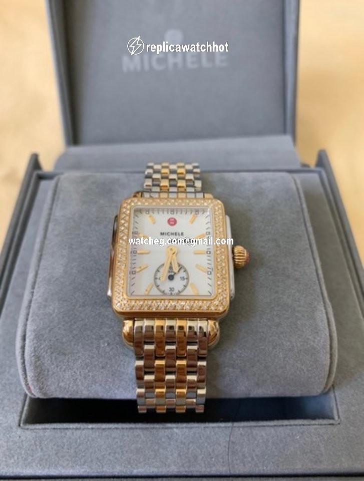 Michele Deco Womens watch Quartz Gold Steel mw06v01c5025 4