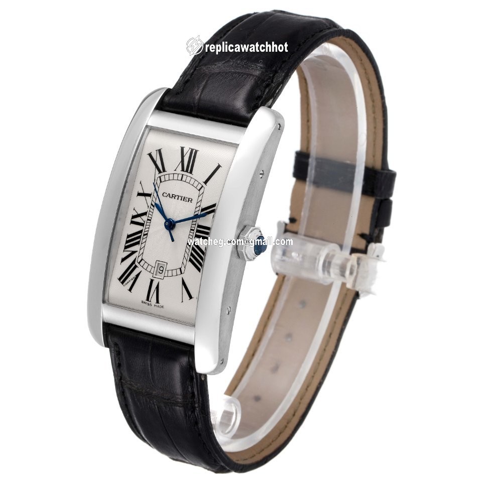 Cartier Tank Americaine Mens watch Unisex Automatic White gold W2603256 4