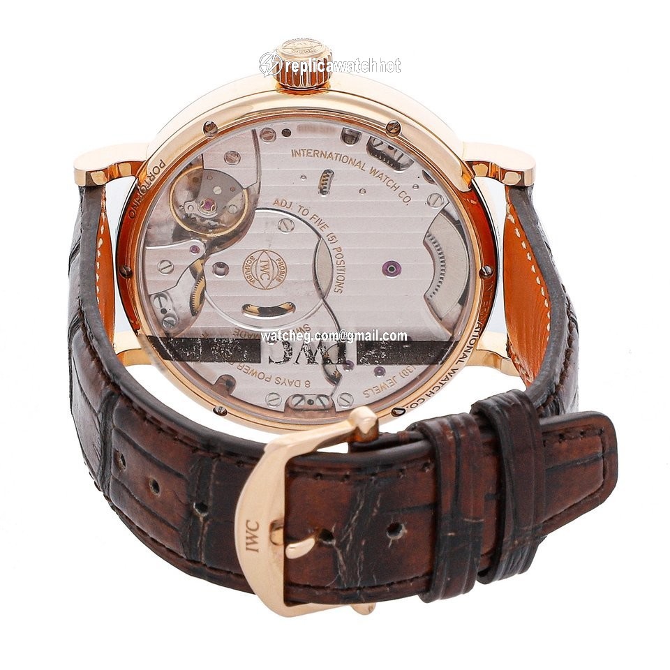 IWC Portofino Hand-Wound Mens watch Unisex Manual winding Rose gold IW5162-03 4