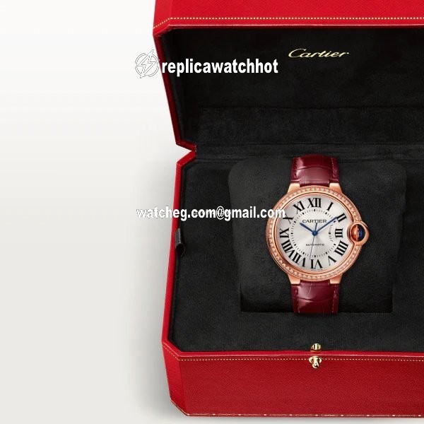 Cartier Ballon Bleu 36mm Womens watch Automatic Rose gold WJBB0034 4