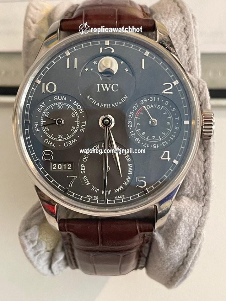 IWC Portuguese Perpetual Calendar Mens watch Unisex Automatic White gold 502218 4