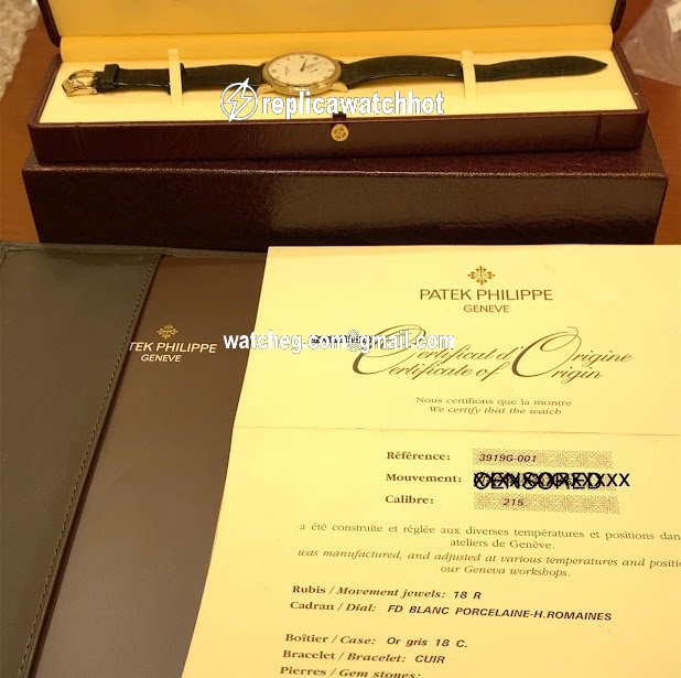 Patek Philippe Calatrava Mens watch Unisex Manual winding White gold 3919G-001 4