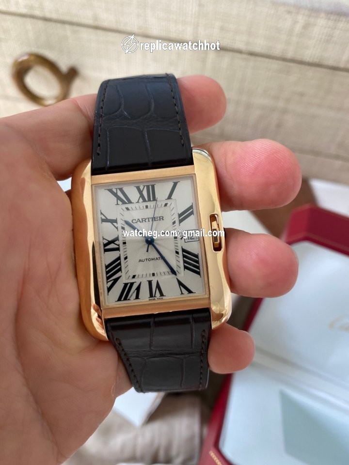 Cartier Tank Anglaise Mens watch Unisex Automatic Rose gold W5310004 4