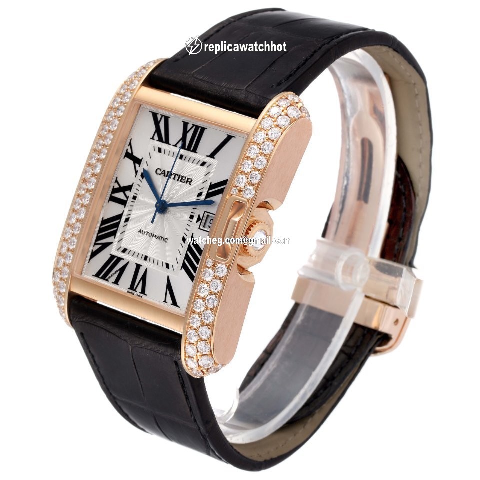 Cartier Tank Anglaise Mens watch Unisex Automatic Rose gold WT100021 4