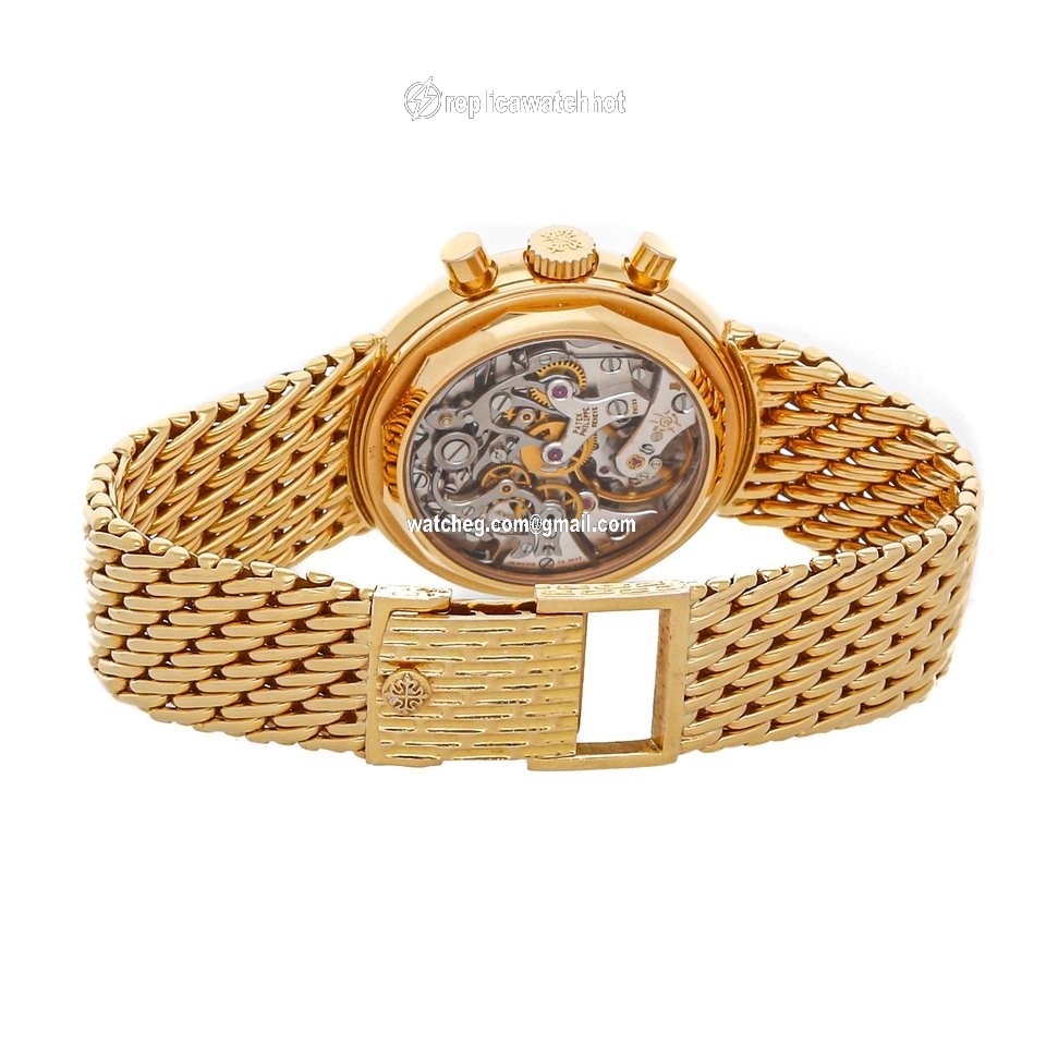 Patek Philippe Perpetual Calendar Chronograph Mens watch Unisex Manual winding Yellow gold 3970 002R 4