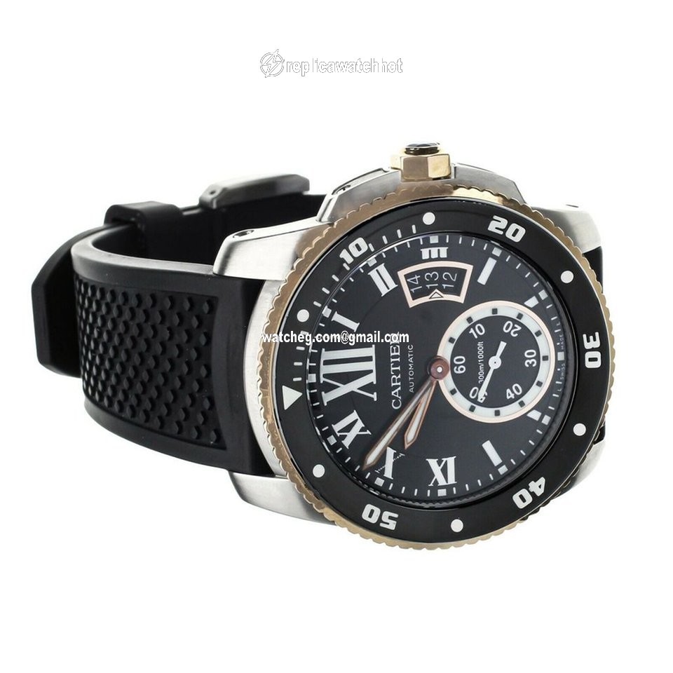 Cartier Calibre de Cartier Diver Mens watch Unisex Automatic Gold Steel W710055 4