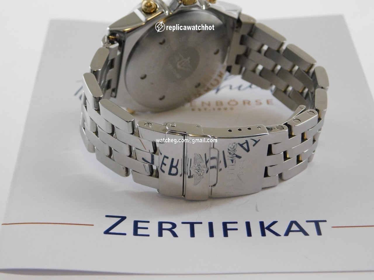 Breitling Duograph Mens watch Unisex Automatic Gold Steel B 15507 4