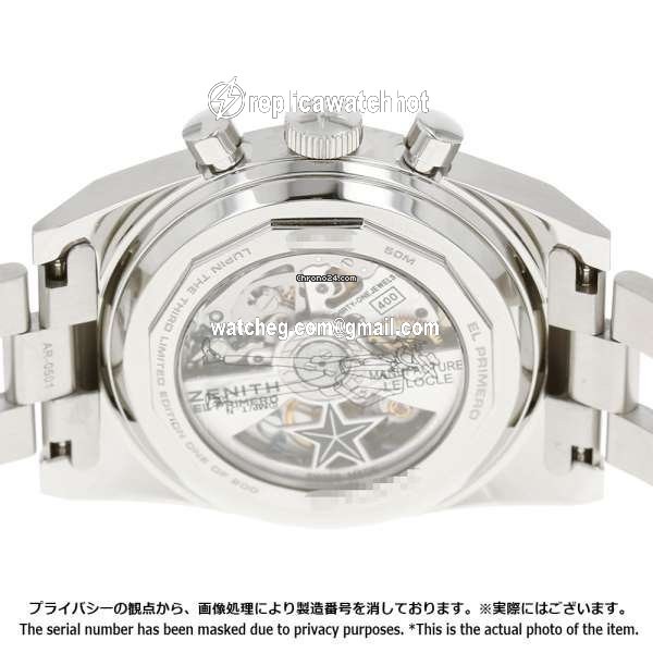 Zenith Mens watch Unisex Automatic Steel 03.L384-2.400 7.M384 4
