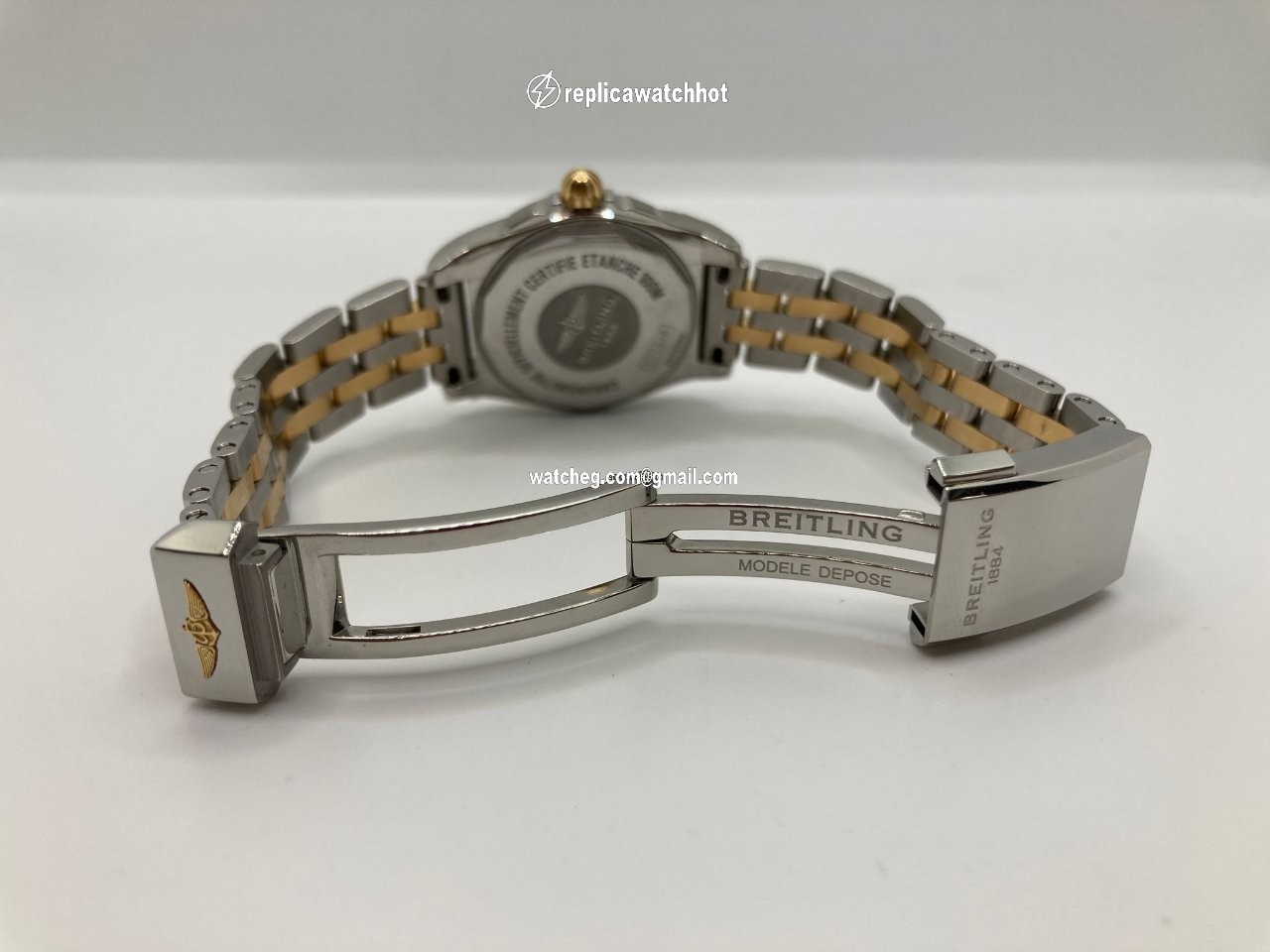 Breitling Galactic Womens watch Quartz Gold Steel C7234812 A792 791C 4