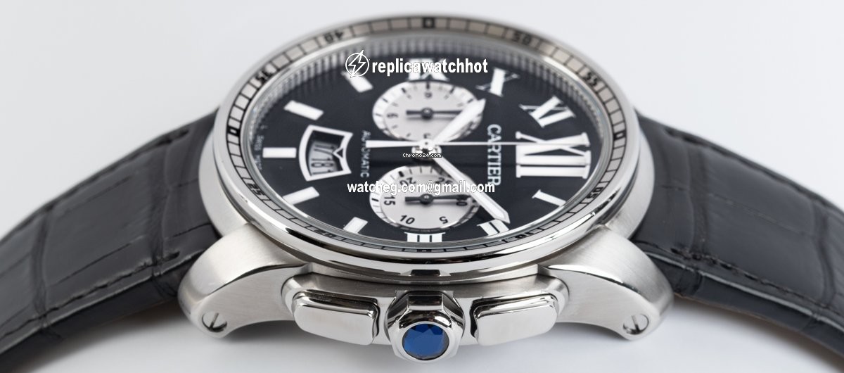 Cartier Calibre de Cartier Chronograph Mens watch Unisex Automatic Steel W7100060 4
