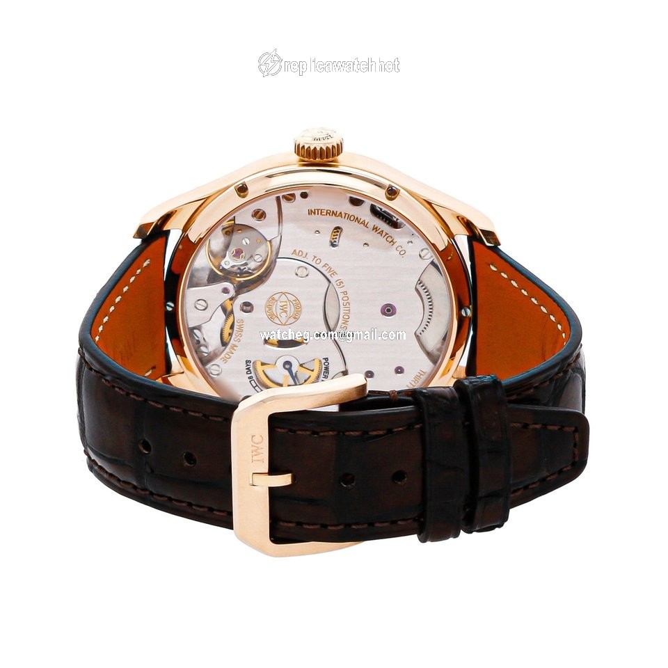 IWC Portuguese Hand-Wound Mens watch Unisex Manual winding Rose gold IW5102-04 4