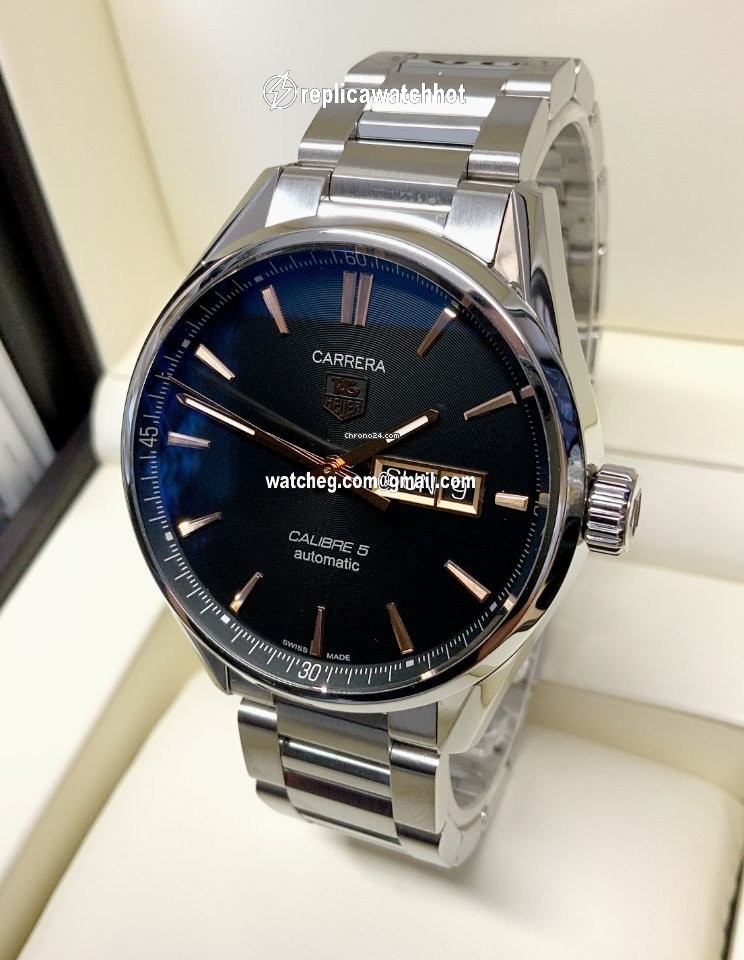 TAG Heuer Carrera Calibre 5 Mens watch Unisex Automatic Steel war201c.ba0723 4