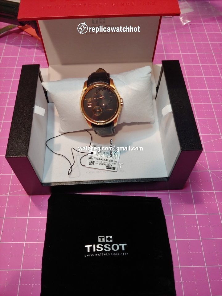 Tissot Couturier Mens watch Unisex Automatic Gold Steel T0354283605100 4