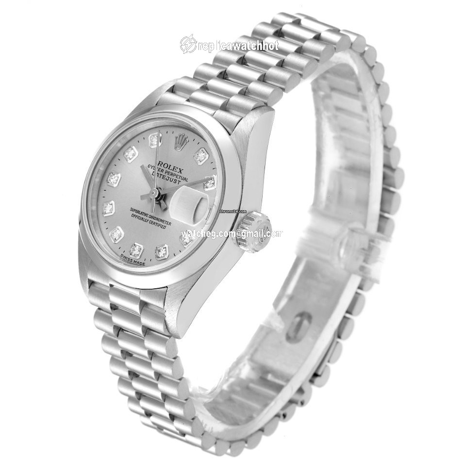 Rolex Lady-Datejust Womens watch Platinum Automatic 79166 4
