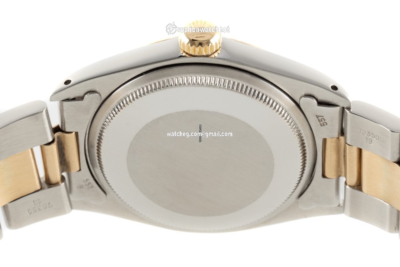 Rolex Oyster Perpetual Date Mens watch Unisex Gold Steel Automatic 1500 4