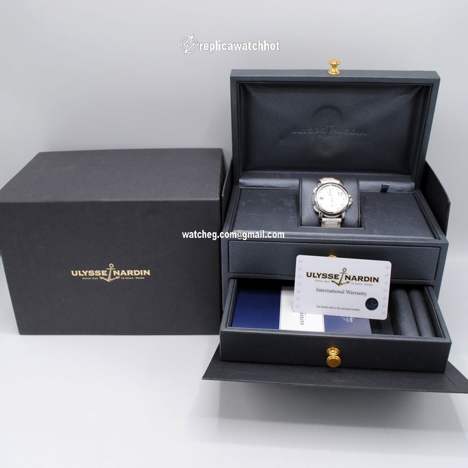 Ulysse Nardin Dual Time Womens watch Automatic Steel 243-22 391 4