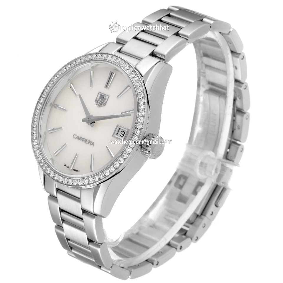 TAG Heuer Carrera Lady Womens watch Quartz Steel WAR1315.BA0778 4