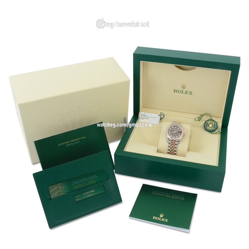 Rolex Datejust 31 Womens watch Gold Steel Automatic 278381RBR 4