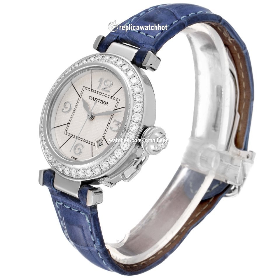 Cartier Pasha Womens watch Automatic White gold WJ111651 4