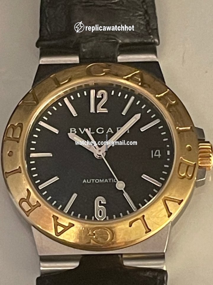 Bulgari Diagono Mens watch Unisex Automatic Gold Steel LC35SG 4