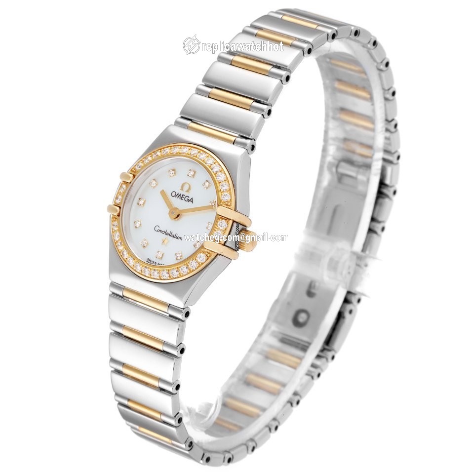 Omega Constellation Ladies Womens watch Quartz Gold Steel 1365.75.00 4