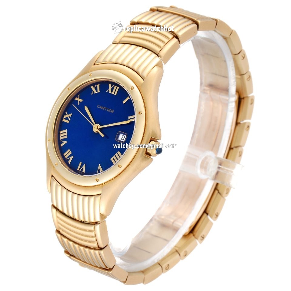 Cartier Cougar Mens watch Unisex Quartz Yellow gold 11651 4