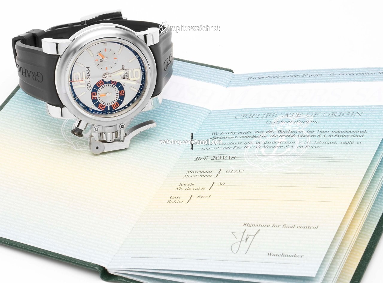 Graham Chronofighter Oversize Mens watch Unisex Automatic Steel 2OVAS.S02A.K10B 4