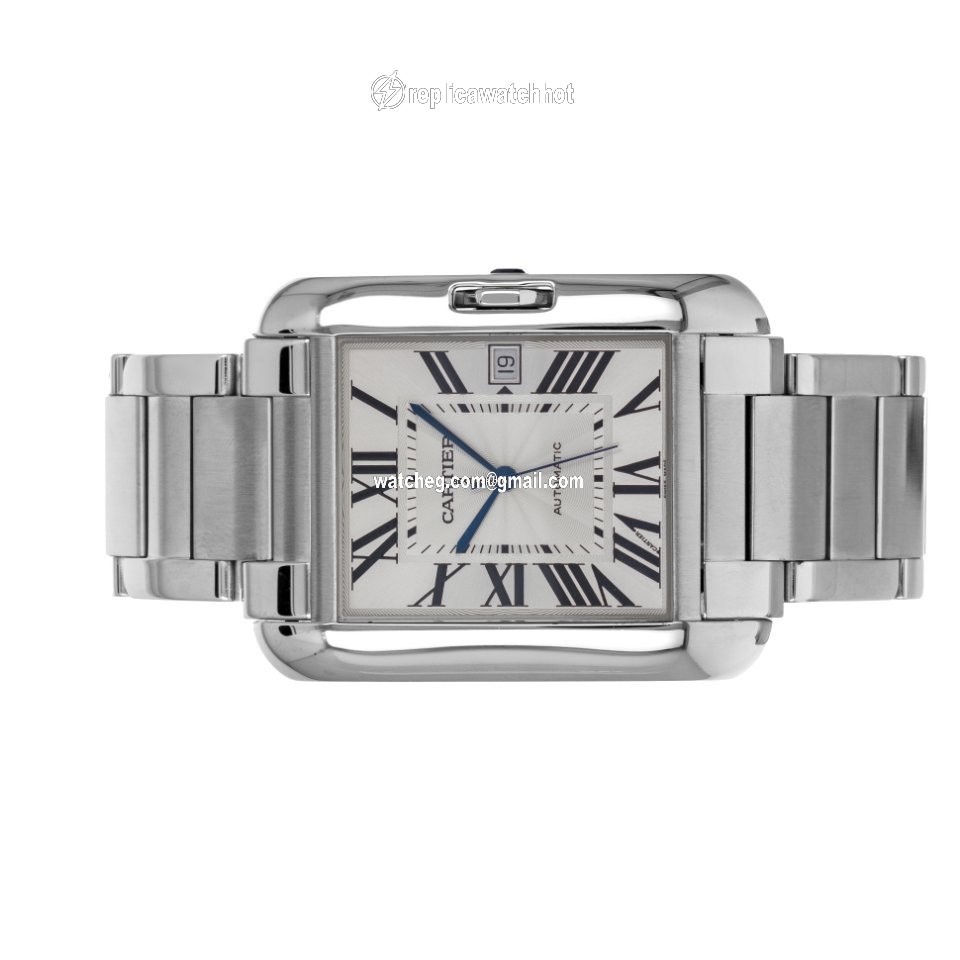 Cartier Tank Anglaise Mens watch Unisex Automatic Steel w5310008  3507 4