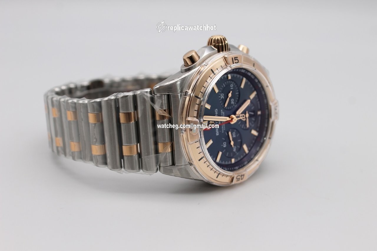 Breitling Chronomat Mens watch Unisex Automatic Gold Steel UB0134101C1U1 4
