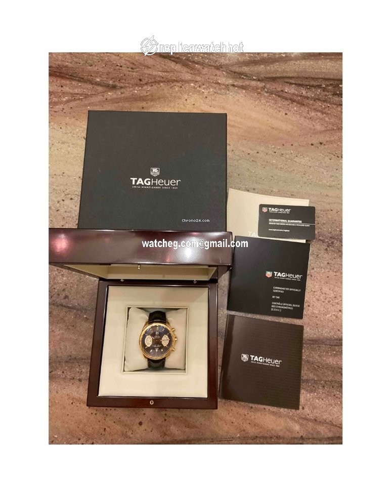 TAG Heuer Grand Carrera Mens watch Unisex Automatic Rose gold CAV514C.FC8171 4