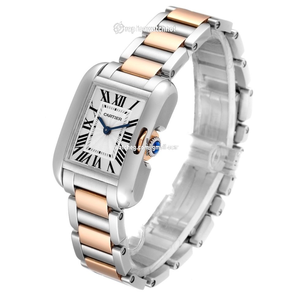 Cartier Tank Anglaise Womens watch Quartz Gold Steel W5310019 4