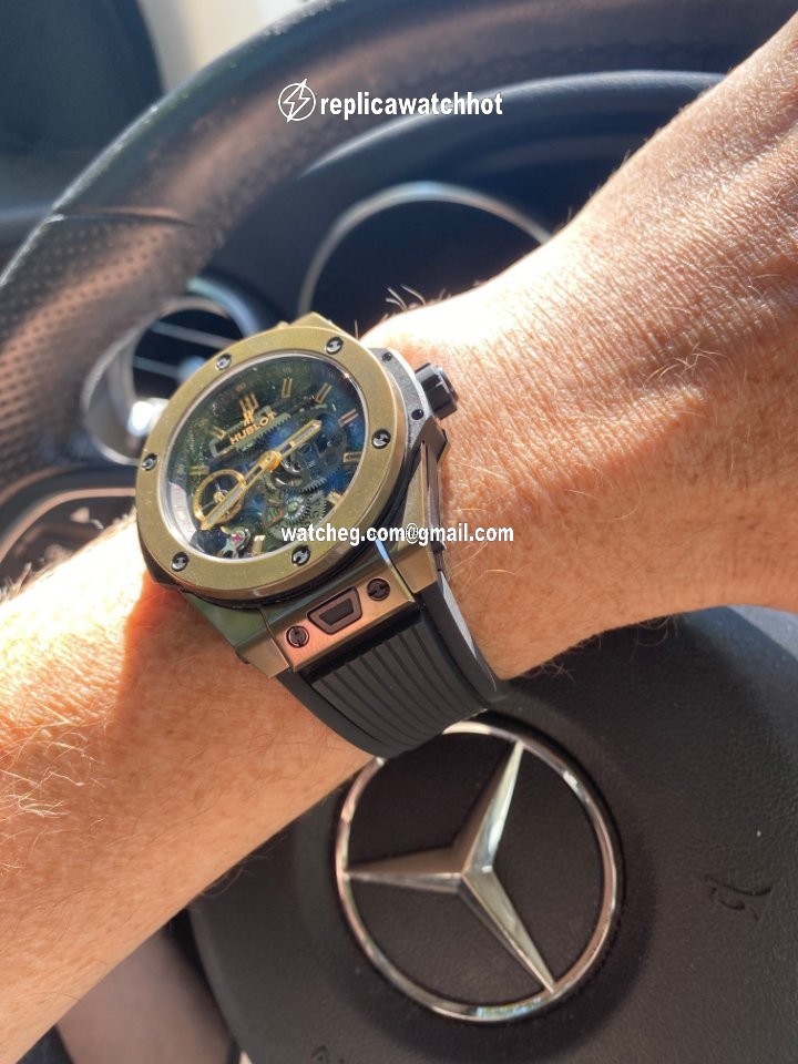 Hublot Big Bang Meca-10 Mens watch Unisex Manual winding Yellow gold 414.MX.1138.RX 4