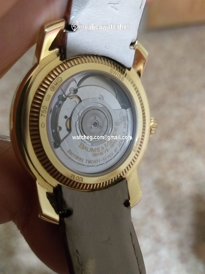 Baume & Mercier Capeland Mens watch Unisex Automatic Yellow gold 65486 - M0A08500 4