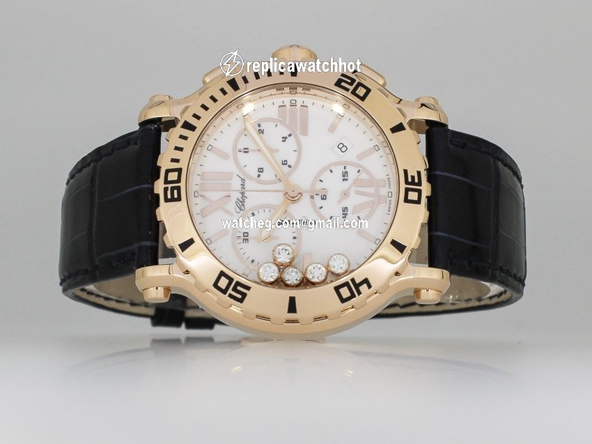 Chopard Happy Sport Womens watch Quartz Red gold 283581-5003 4