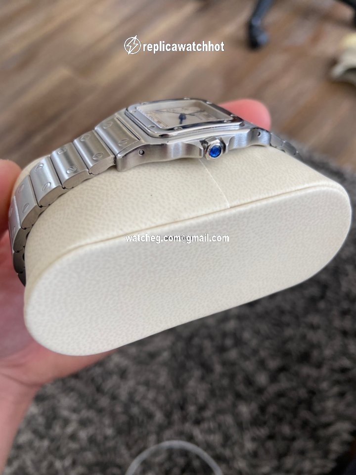 Cartier Santos Galbee Mens watch Unisex Quartz Steel 987901 4