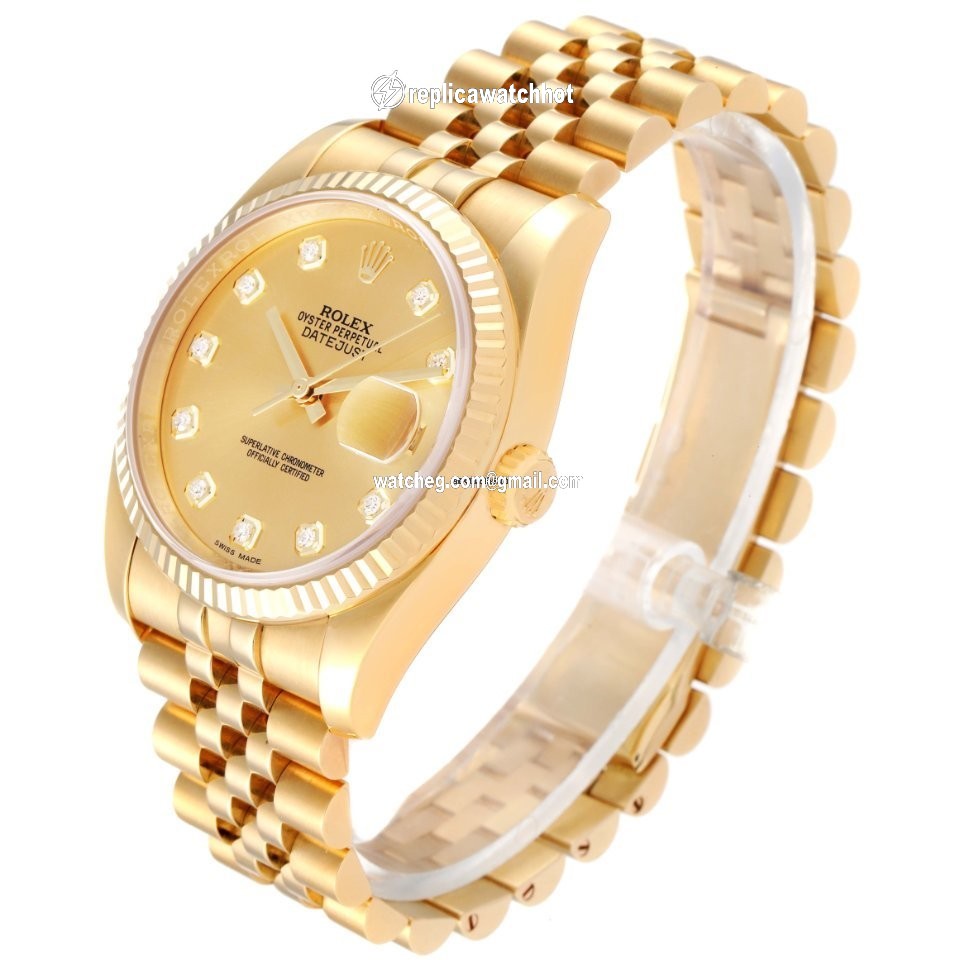 Rolex Datejust 36 Mens watch Unisex Yellow gold Automatic 116238 4