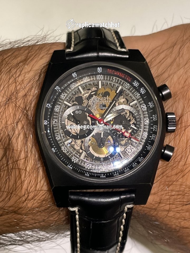 Zenith El Primero New Vintage 1969 Mens watch Unisex Automatic Titanium 96.1969.469 77.C683 4
