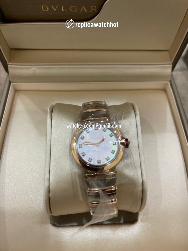 Bulgari Lucea Womens watch Quartz Gold Steel 102194 4