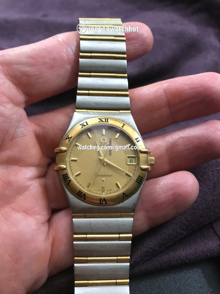 Omega Constellation Day-Date Mens watch Unisex Quartz Gold Steel 3961070 4