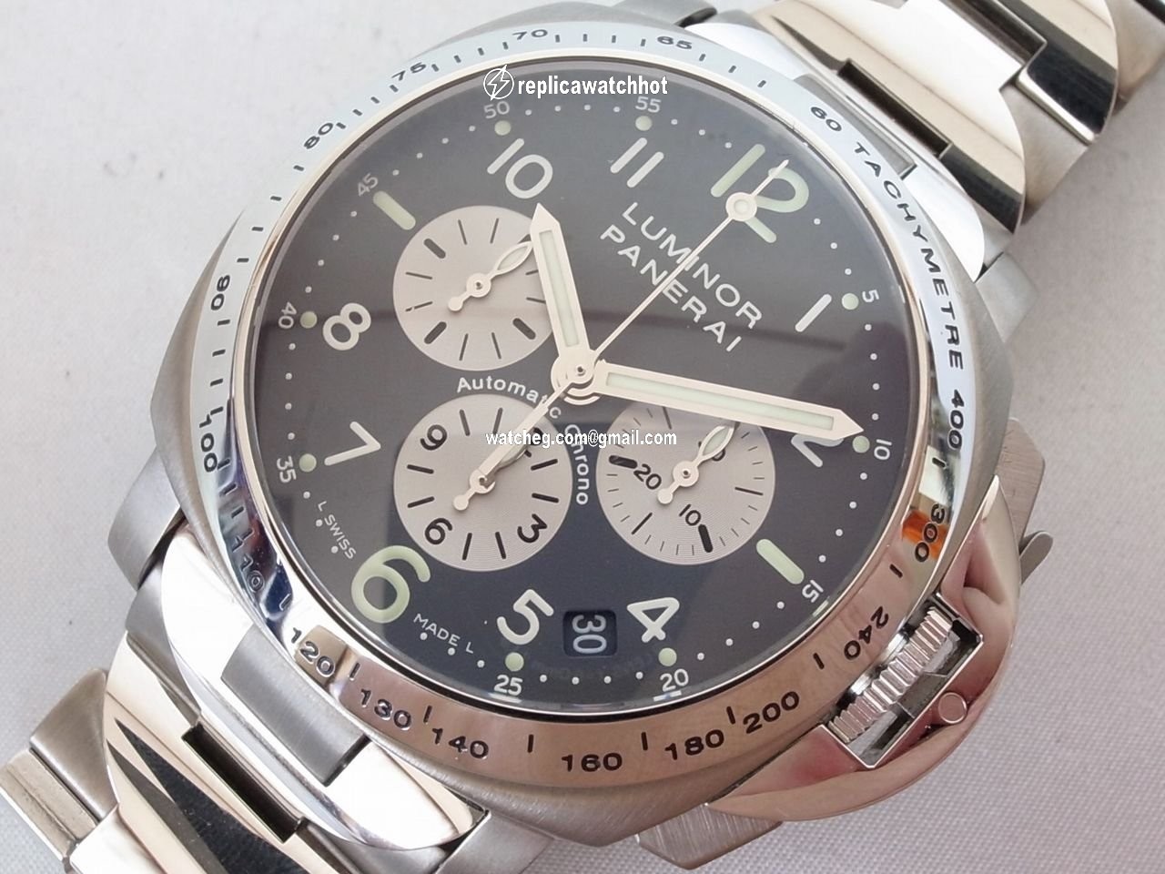 Panerai Luminor Chrono Mens watch Unisex Automatic Titanium PAM00122 4